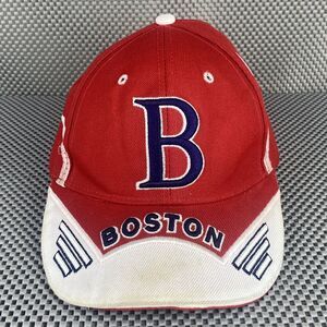 Bay State Apparel Boston Red Sox Hat Cap Mens Red White Strap Back Logo